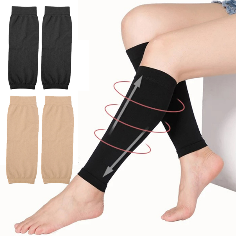 Compression Sleeve Calf - Unisex Elastic Compression Socks Calf Sleeves