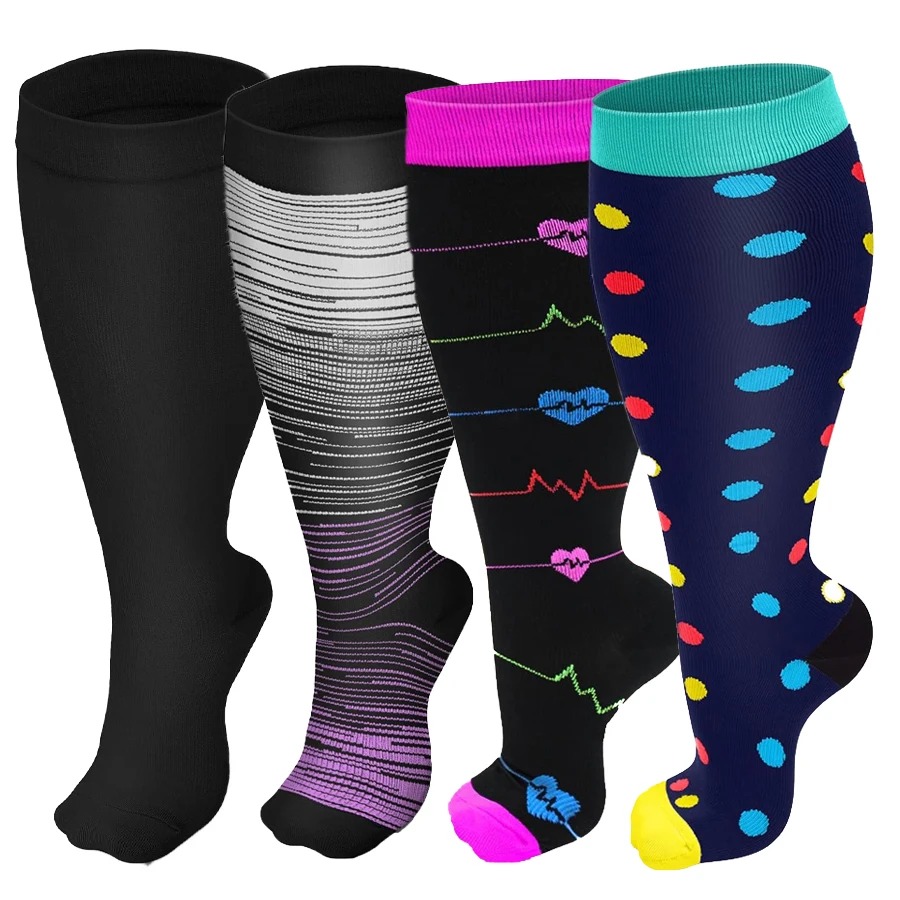 Compression Sleeve Calf - Plus Size Compression Socks for Women