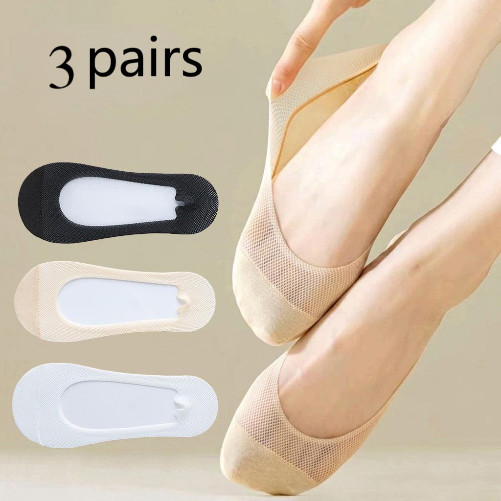 3Pairs,Women Invisible No Show - Invisibility Sock Loafer ulasan dan harga