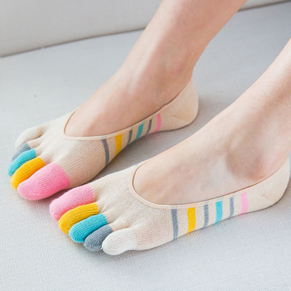Womens Five Toe Yoga Socks 5 P - Invisibility Sock Loafer ulasan dan harga