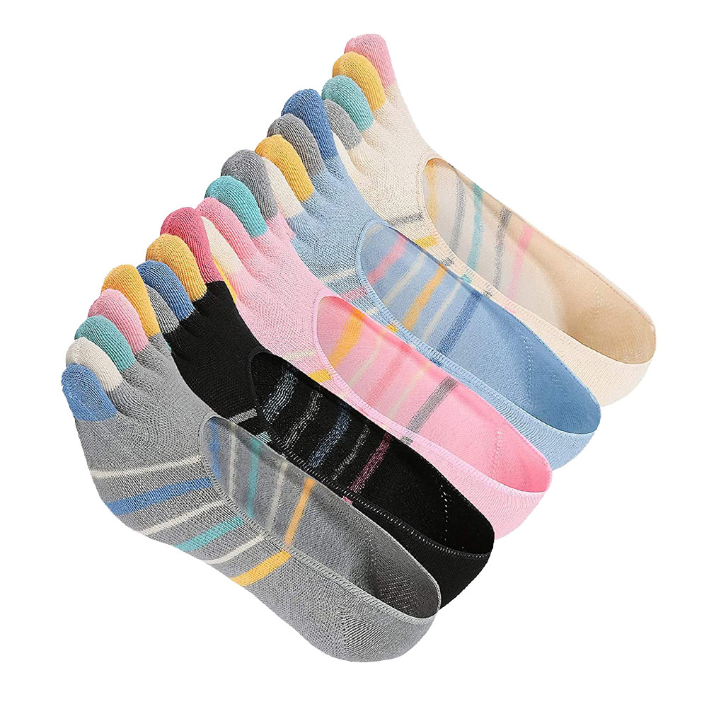 Womens Five Toe Yoga Socks 5 P - Invisibility Sock Loafer ulasan dan harga