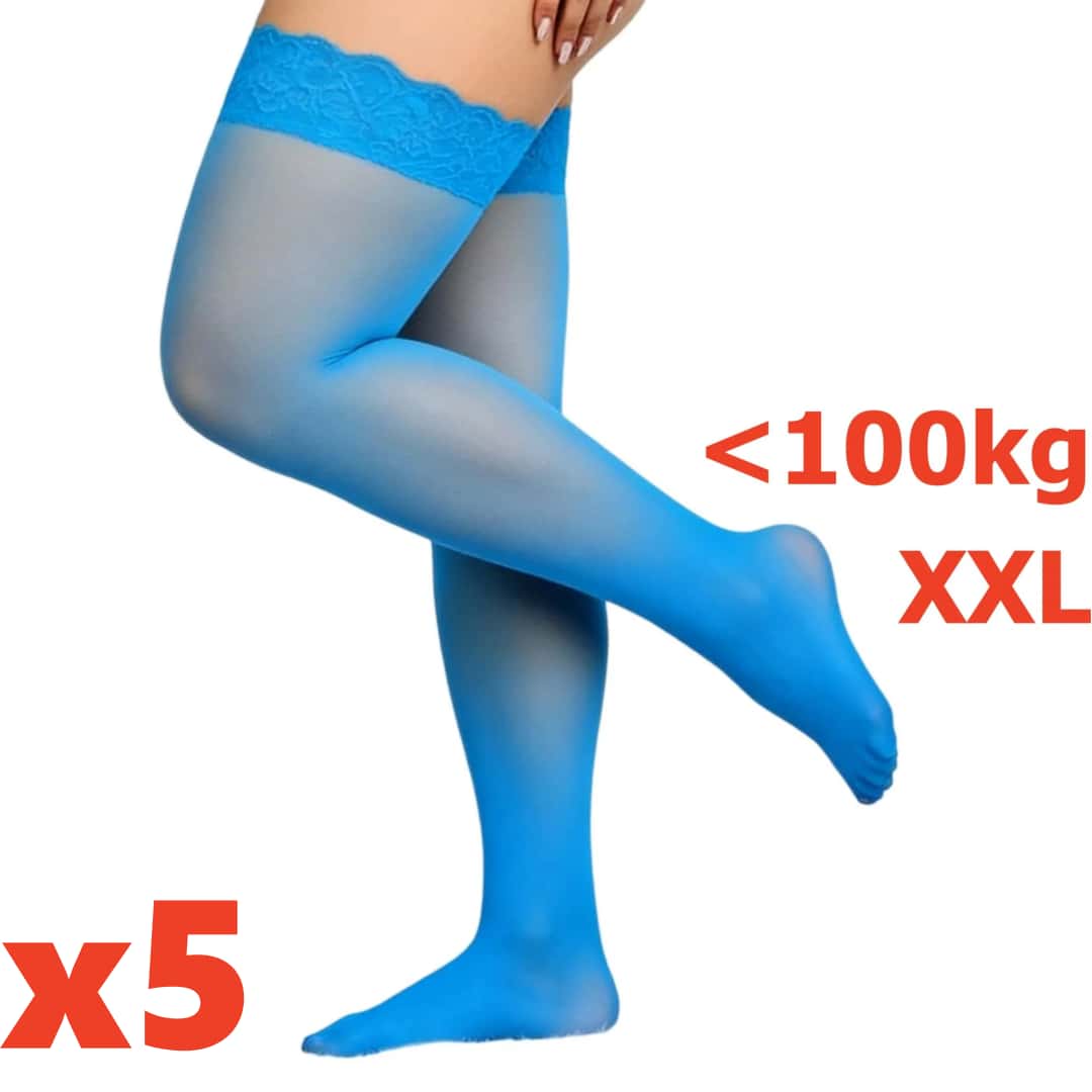 Women Plus Size Lace Thigh Hig - Thigh High Sock Stay Up ulasan dan harga
