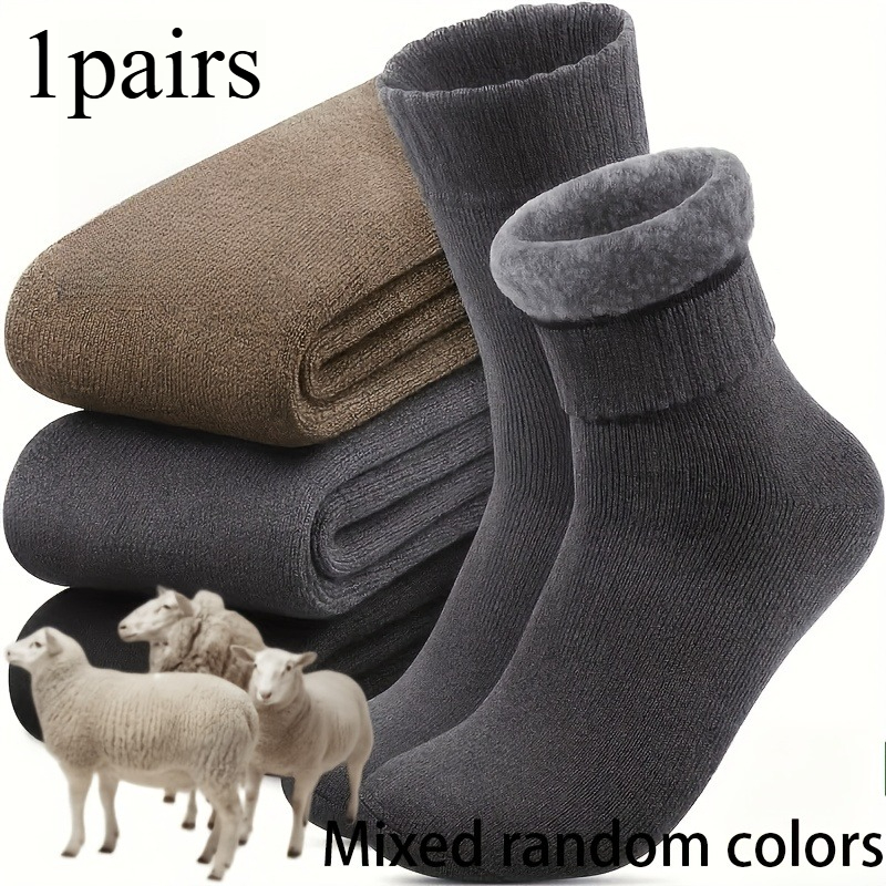 1 Pair Winter Thick Men's Snow - Thermal Sock Winter ulasan dan harga
