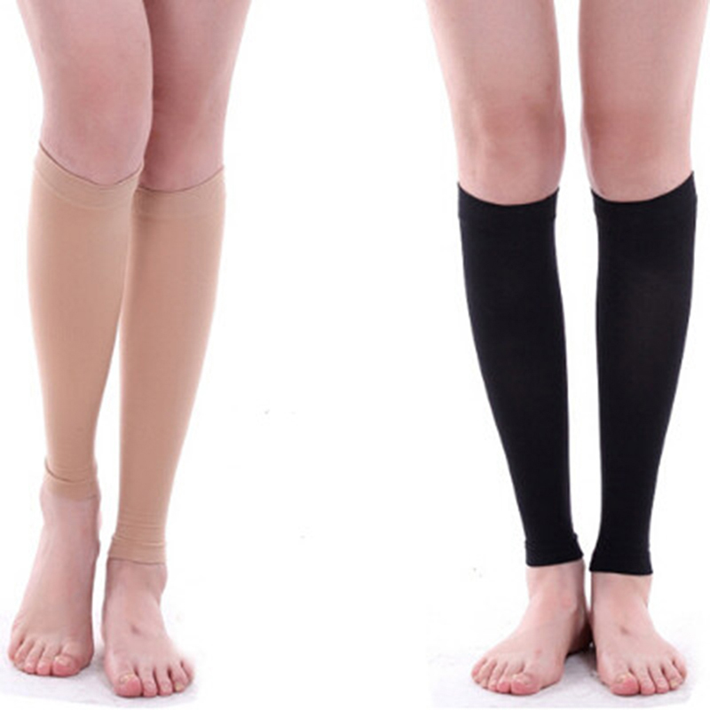 2pcs/lot Elastic Open Toe Knee - Compression Sleeve Calf ulasan dan harga